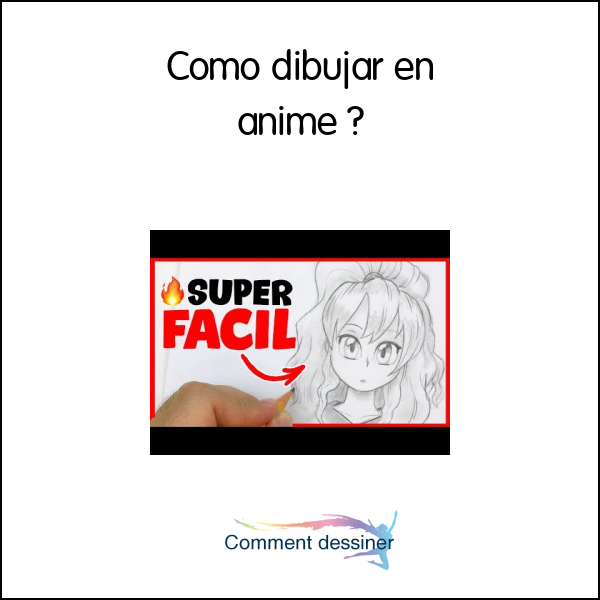 Como dibujar en anime